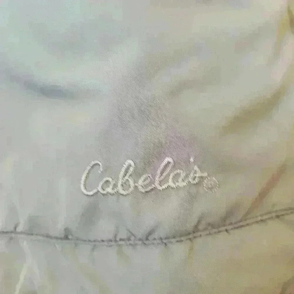 Cabela’s Windcrest tan full zip-up pop p collar lined windbreaker size Large - Picture 9 of 9